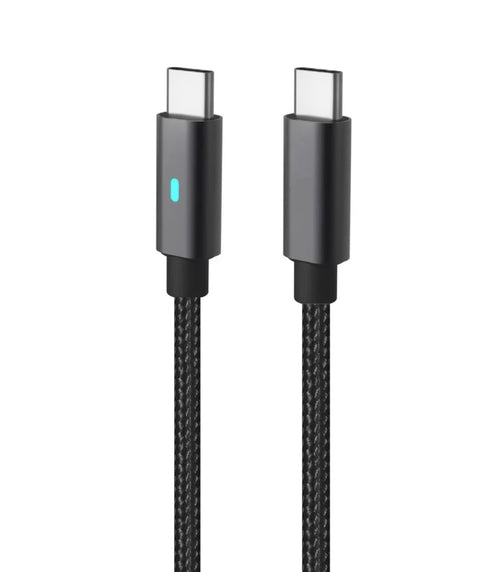 G-Power GP-C47 USB-C to USB-C (65W) Braided cable, Support Apple iPhone 17/16 /15 Series, iPad Pro, USB-C MacBook, Samsung Galaxy, Pixel and Tablets, 1M - Black