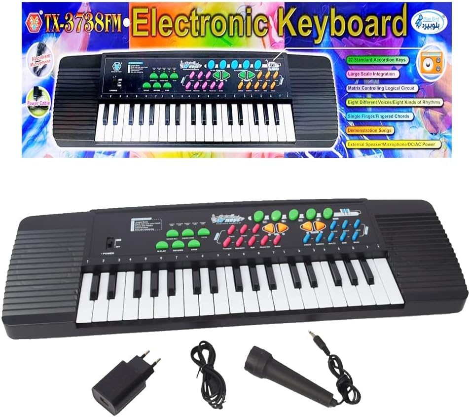 Kids Piano Keyboard - 37 Keys Children's Piano Keyboard Multifunctional Musical Educational Toy Piano Keyboard