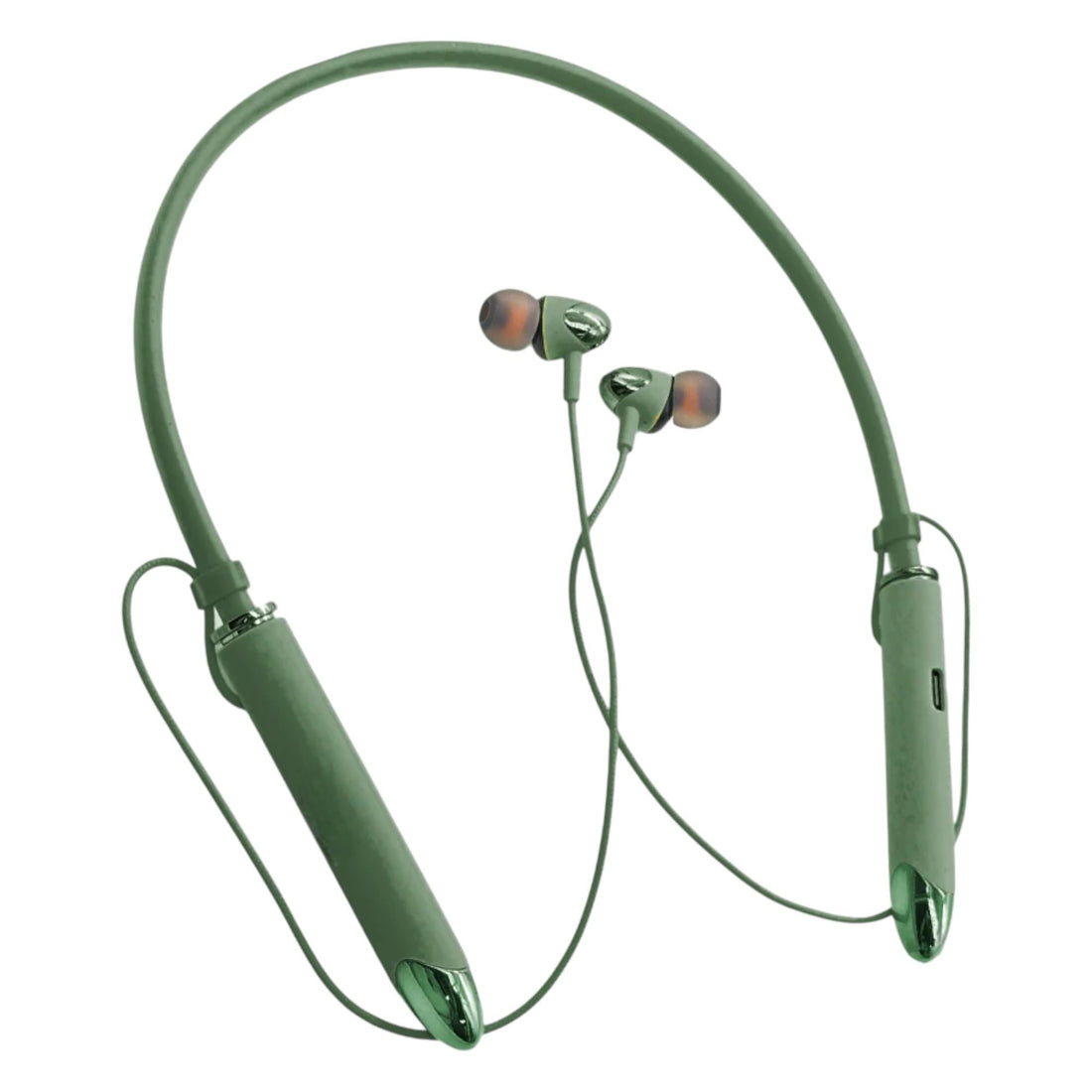 Start Extra Bass Earphone ST-105, Neckband Style with 5 Voice Changing Functions, Pure Sound, Compatible with Mobile Phones and Gaming Devices Green (Green)