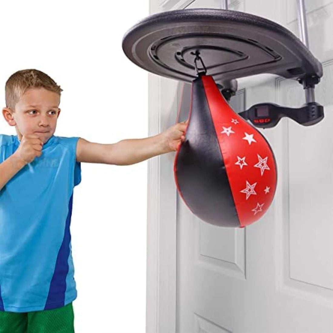 Punching Bag,Over the Door Speed Bag Boxing Punching Game | Electronic Punch Counter, Sports Toys for Boys and Girls
