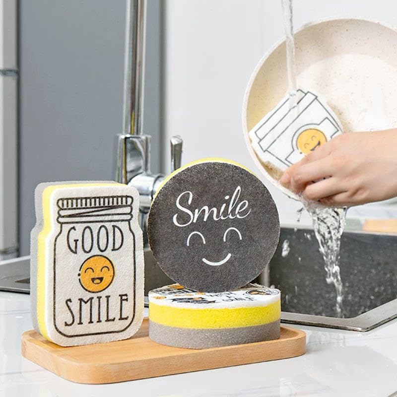 Product names: "Multi Use Smile Loofah Set" or "High Quality 4 * 1 Smile Loofah" - Generic