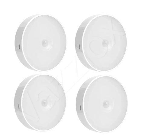 VazzLox Motion Sensor Light for Home (Pack of 1) with USB Charging Wireless Self Adhesive LED Body Induction Lamp Sensor Light for Wardrobe Lights with Sensor Night Light for Cupboard Stairs (Warm)