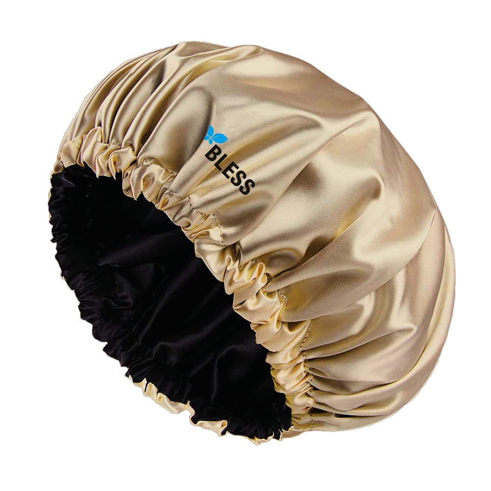 Bless satin bonnet gold