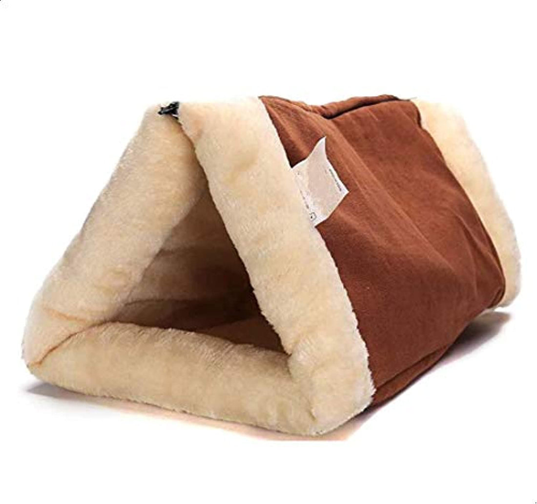 Multi functional pet mats cat sleeping bed cat tunnel brown 2 in 1 cat litter brown