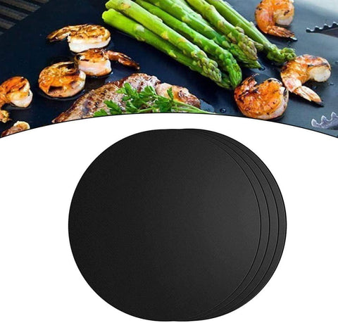 "Reusable Non-Stick Teflon Grill Mats – Versatile for Grilling, Baking, Electric Grill or Oven – Perfect Solution for Healthy and Clean Grilling - FASHION.HOME is the Ultimate Supplier!" (Black, 2pec)