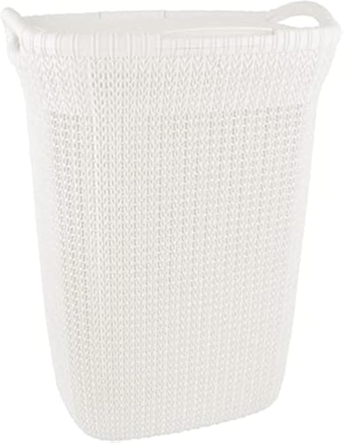 El Helal & Silver Star And Palm Laundry Basket - White