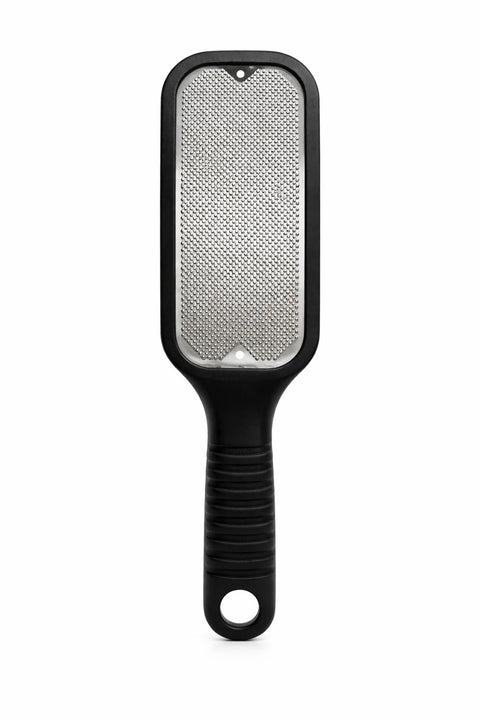 Professional Foot Rasp File for Hard Skin, Stainless Steel Pedicure Callus Remover with Comfortable Non-Slip Handle, Easy Clean Foot Grater Tool for Home or Salon Use