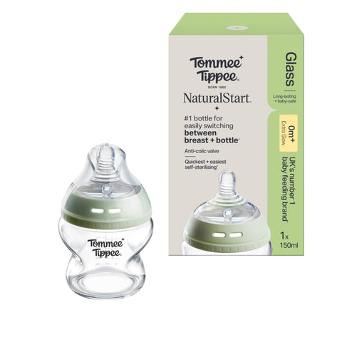 Tommee Tippee Tt42243777 Closer To Nature Glass Bottle, Clear