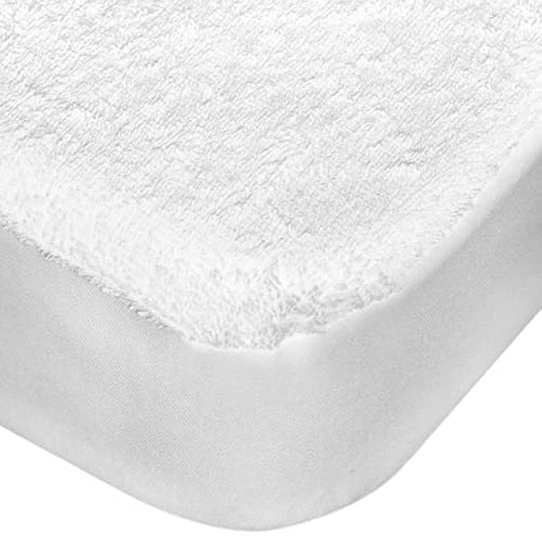Princess Terry Water Proof Mattress Protector - Single Size (90 X 190 Cm) - White