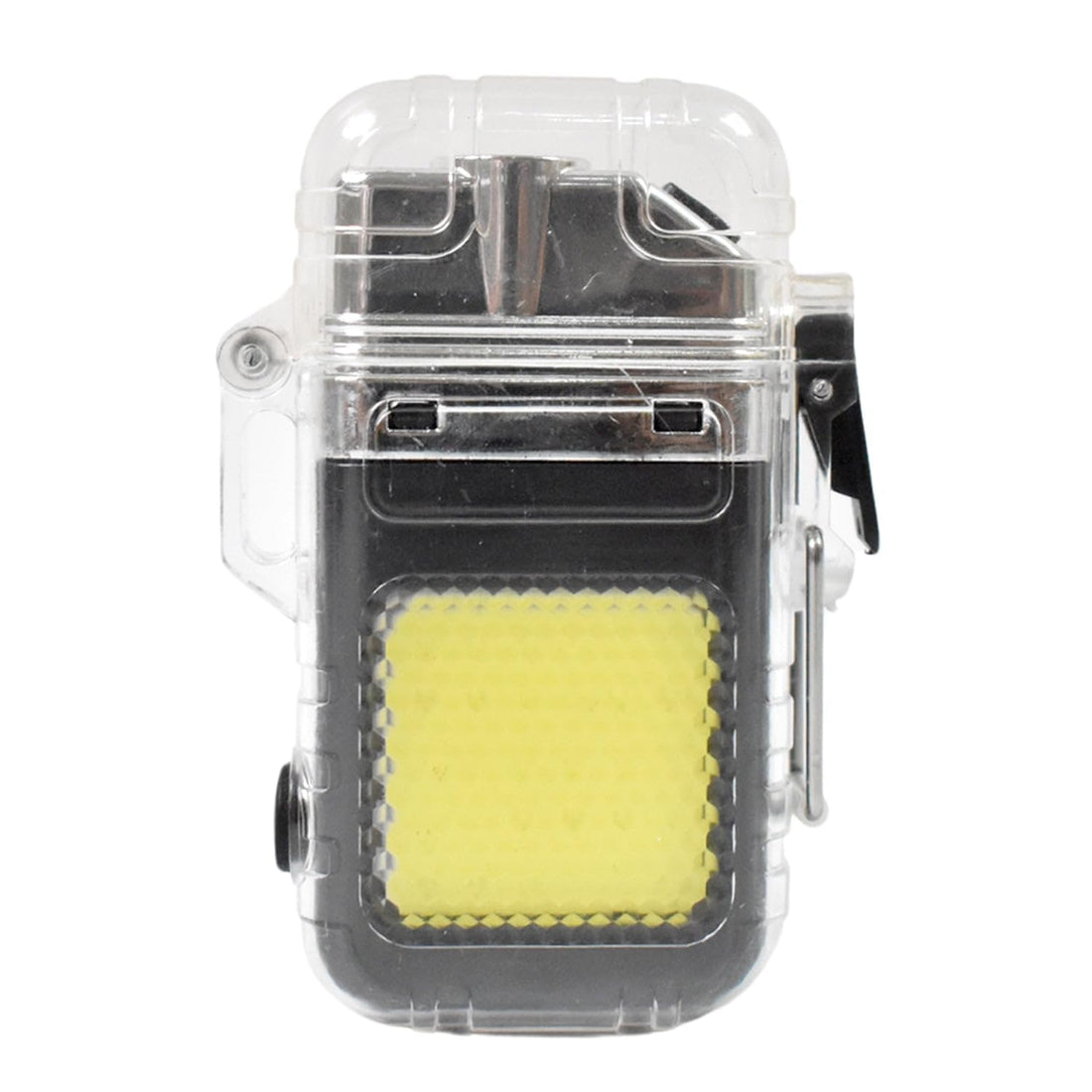 Oblivion Cigarette Lighters for Men - Waterproof Double Arc Plasma Electric Lighter, 2 in 1 USB Rechargeable and Portable Mini LED Flashlight, Camping Accessories for Outdoor Activities (1Pc)