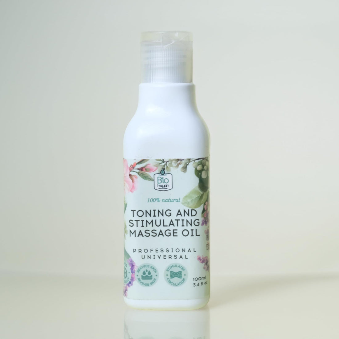 BioHayah Toning & Stimulating Massage Oil 100 ml – Relieves Muscle Tension & Boosts Circulation