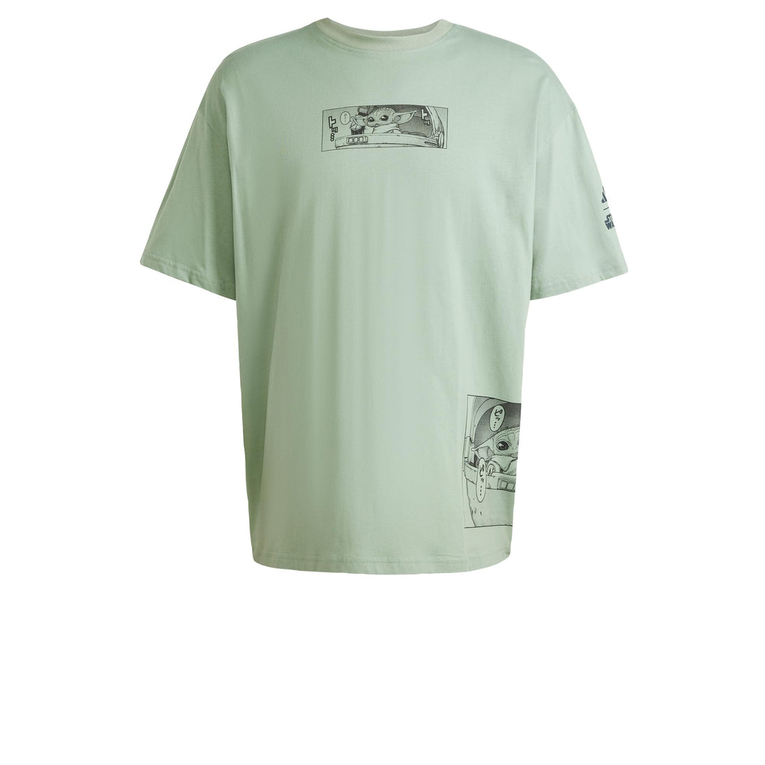 adidas Mens Star Wars The Mandalorian Loose-Fit T-Shirt T-Shirt