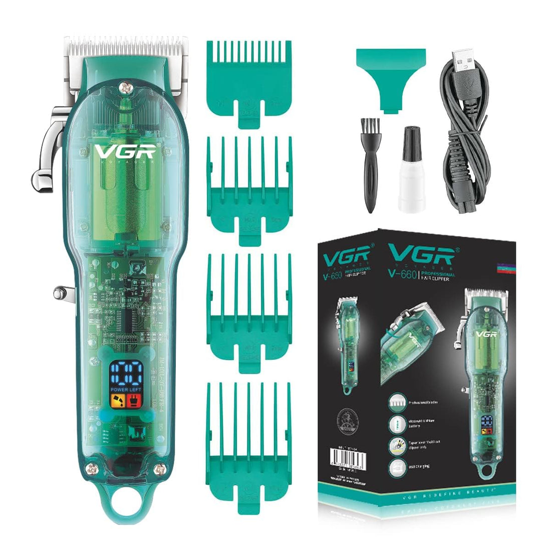 VGR VGR Professional Rechargeable Hair Clipper V-660
