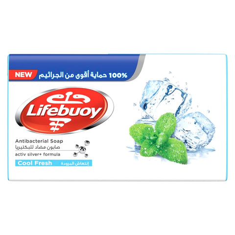 Lifebuoy Antibacterial Bar Soap Cool Fresh Made with Activ Silver Formula 115G