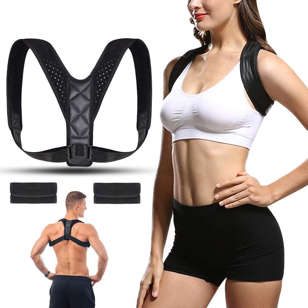 Kueh Shoulder Straightener - Spinal Reserving Orthopedic Spine Antenna - Full Back Support Posture Corrector for Men and Women - Suitable for relieving back, chest, neck and shoulder pain