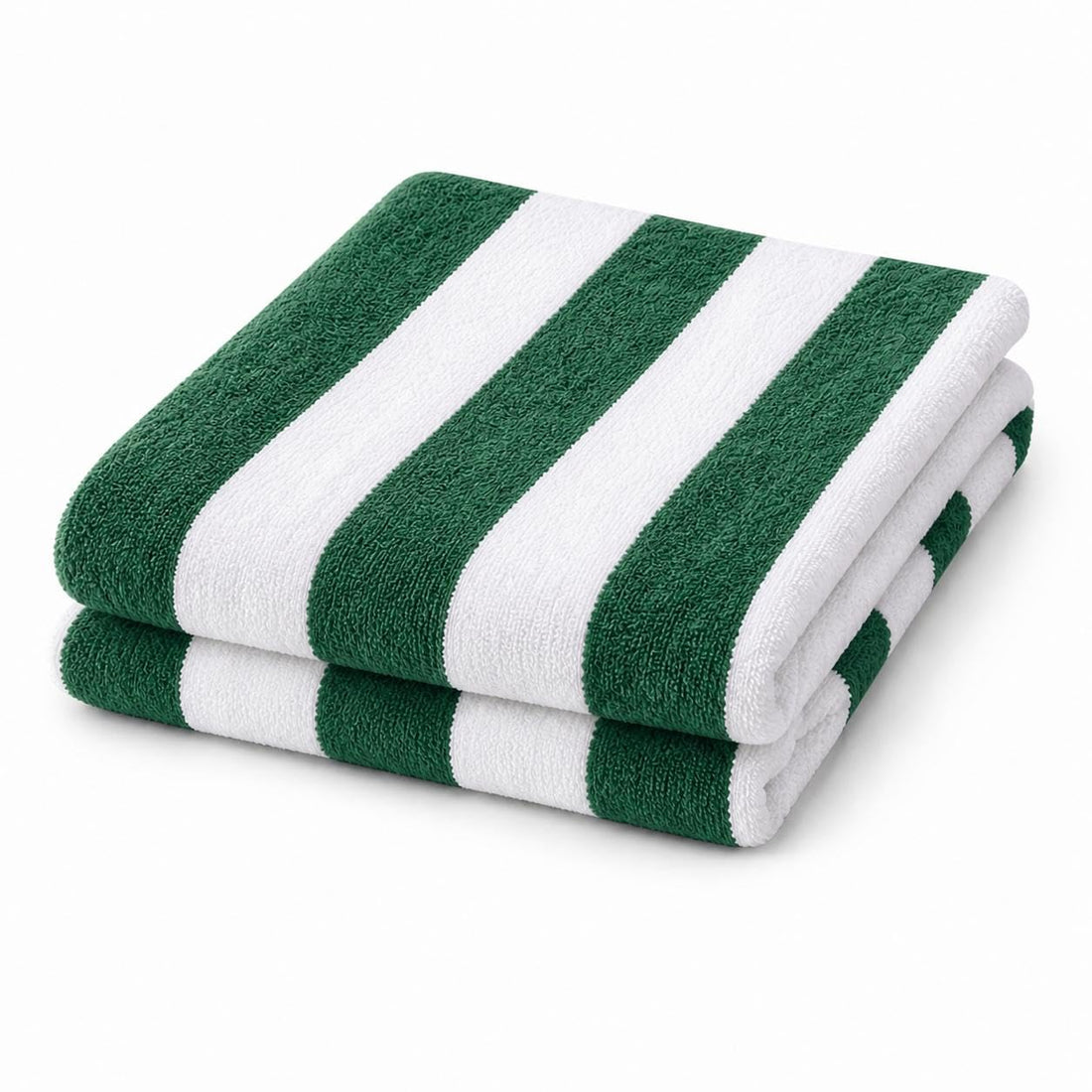 1 Piece Velour Premium Bath Towel Set | 600 GSM | 95x180 cm | 100% Egyptian Cotton | Luxury High-End Soft Towel | Suitable Bath, Beach, Pool, Body Wrap, and Spa Use | White & Green