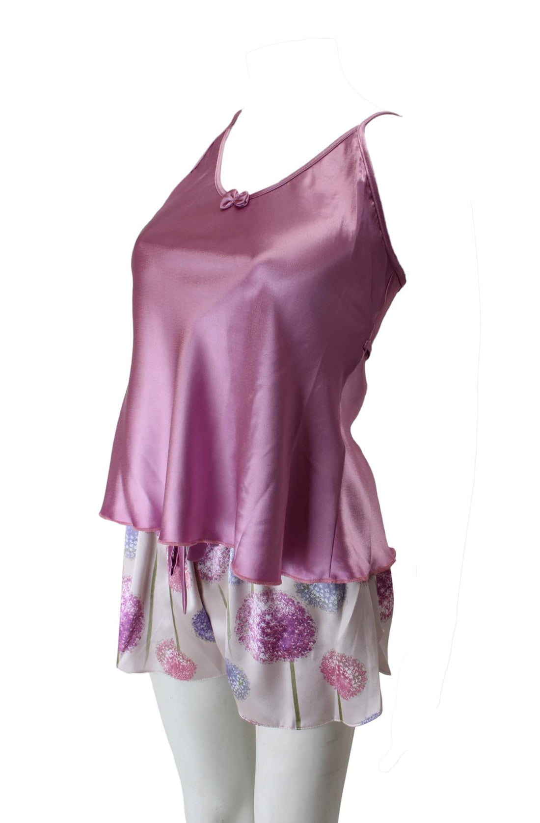 Luna Lingerie Women Satin Hot Short Pyjama Set 2 Pieces 7040