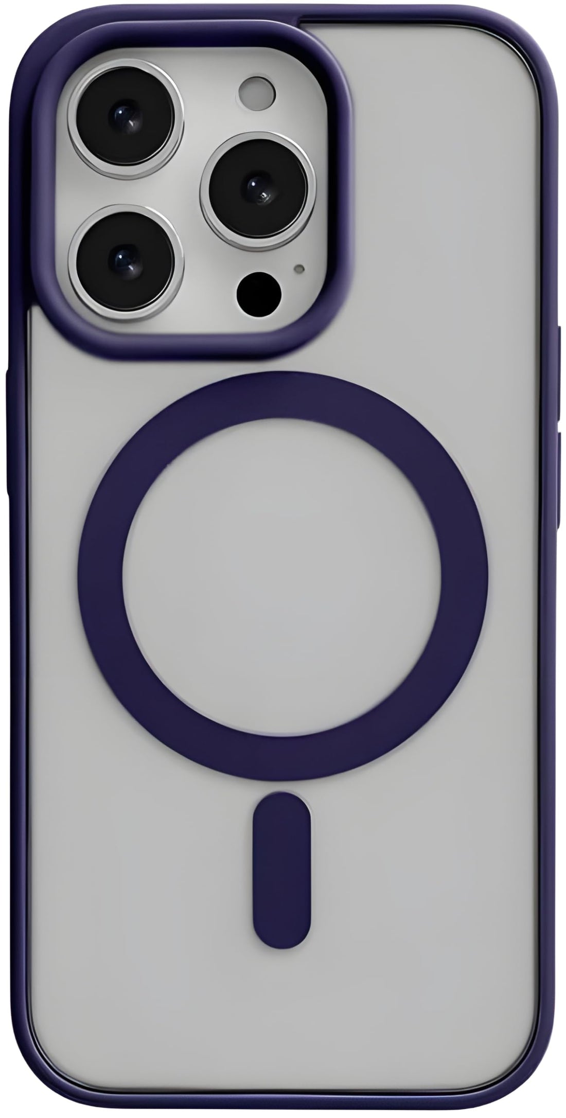 Next Store Clear Case Compatible with iPhone 16 Pro - Supports Magnetic Charging - Ultra Thin, Shockproof, Non-Yellowing - PC + TPU Frame - Perfect Protection.(Deep Purple)
