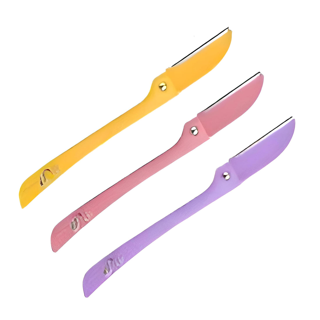 Sensitive Skin Razor Set - Stylish Multicolor Plastic Blades, Perfect for Women’s Facial Hair, Includes 3 Lightweight Razors