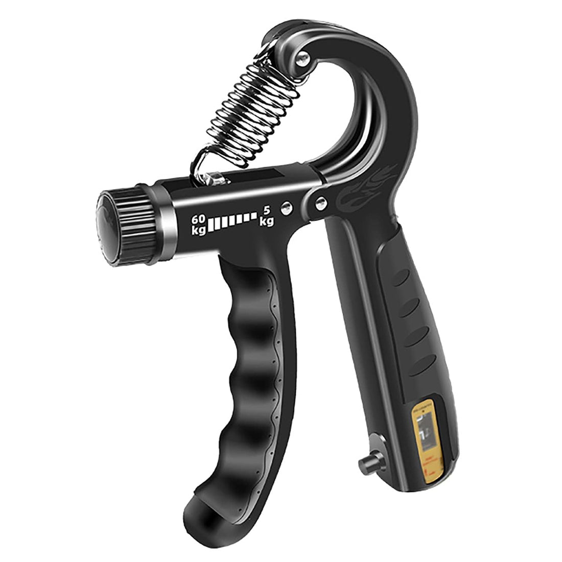 Generic GRIP Power Training Device with Anti-Slip Smart Meter Ideal for Muscle Construction Forearm and Finger Wrist Training with Adjustable Resistance of 11-132 lbs (5-60 kg), Multicolor