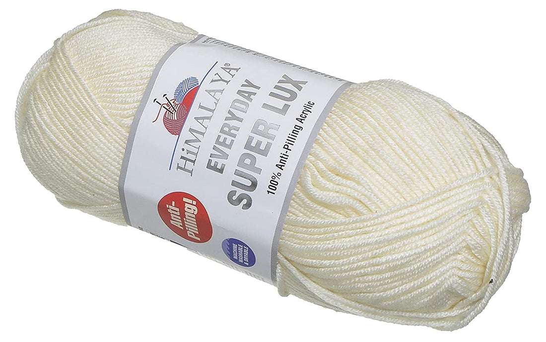 Himalaya 73402 Crochet and Knitting Yarn 100 gm - Off White