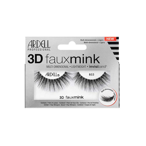 Ardell 3D Faux Mink False Eyelashes, No. 853, Black