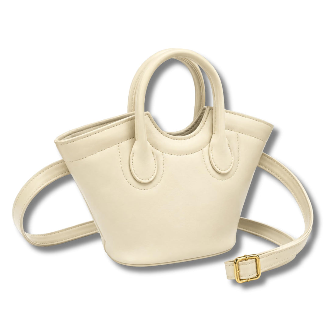 AYSLE 1679 Women’s Glossy Leather Top Handle & Crossbody Bag | Minimal Elegant Design | Zipper Closure | Adjustable Strap | 12 Colors | 16×24×9 CM