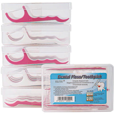 Mila Dental Floss and Toothpick for Optimal Oral Care - Clean Teeth and Gums - Prevent Cavities and Maintain Fresh Breath for a Healthier Smile Every Day - Set Of 30 Pieces