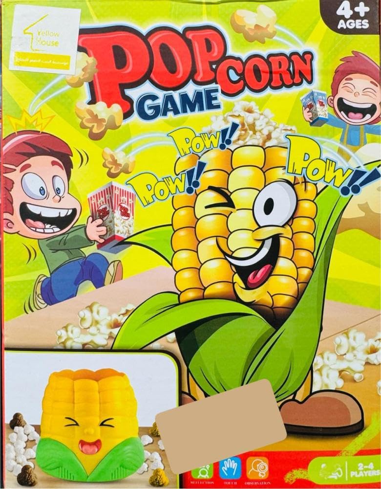 Popcorn Game, Fun Board Game for Ages 4+, 2-4 Players, Reflection and Observation Theme