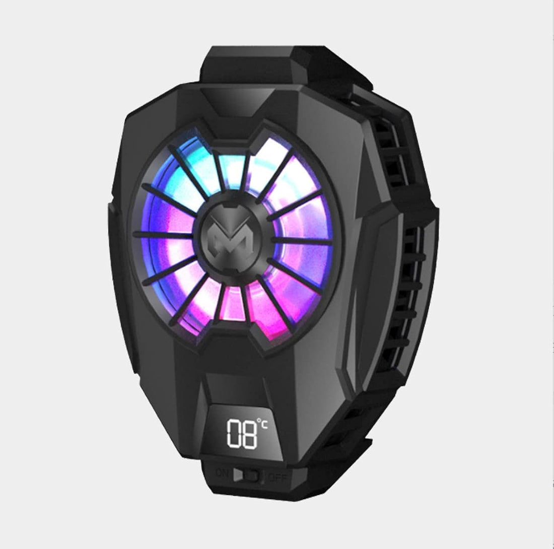 MEMO Funcooler DL05 Mobile Phone Radiator Temperature Display Semiconductor Radiator PUGB Gaming Universal Phone Cooler WITH Mobile Phone Cooling Pad