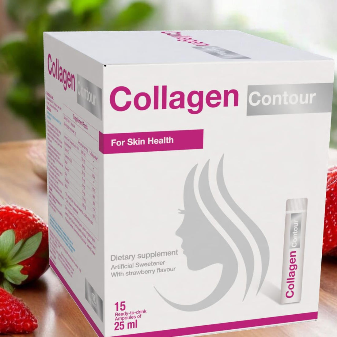Collagen Contour- Ready To Drinkable Ampoules 15 Ready To Drink Ampoules White &Pink
