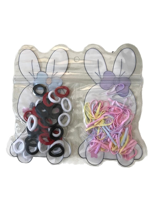 Perfect Hair Ties Set for Various Hairstyles, Small Colorful Hair Elastics, with Transparent Storage Bag, Multicolor (Shape 2)
