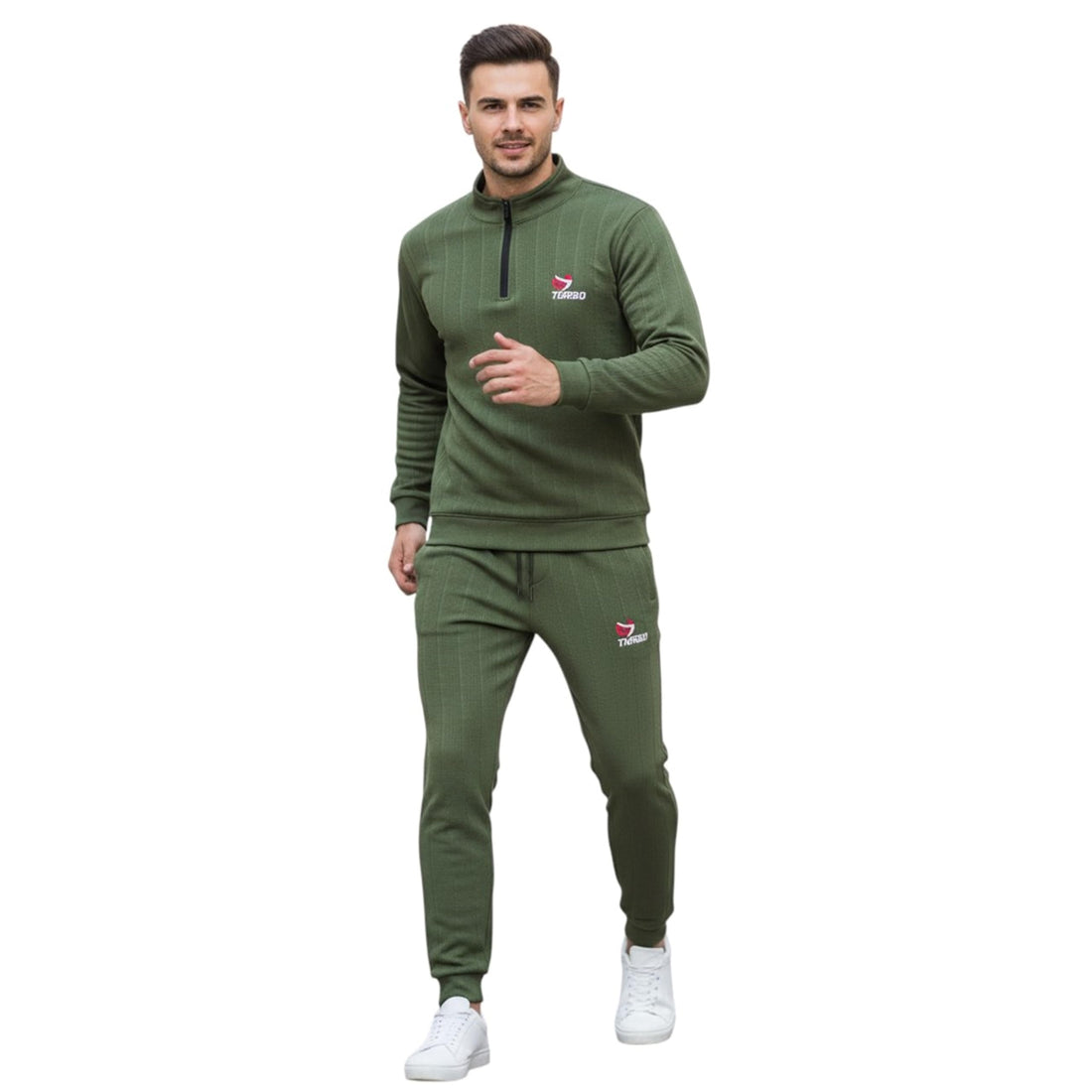Miza Men's Winter Sports Set, Pullover with Pants Padded Marseille Material, Suitable for Gym, Daily Outings and Home