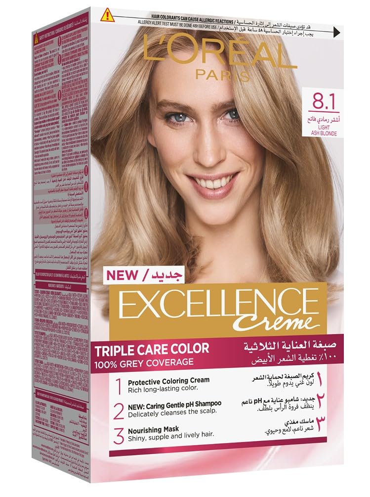 L’Oréal Paris L'Oréal Paris Excellence Creme 8.1 Ash Light Blonde Haircolor