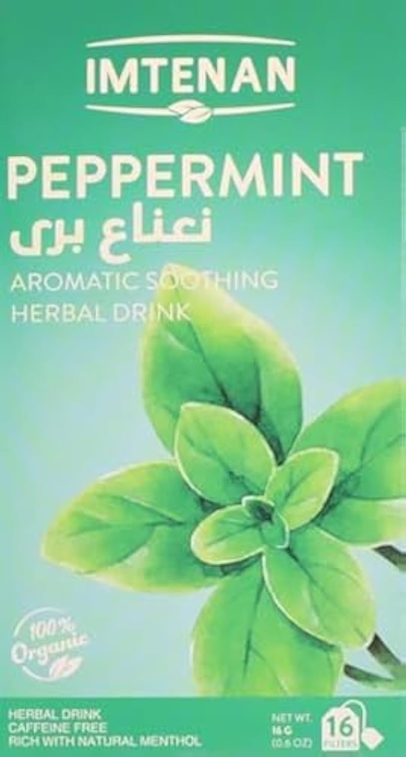 Imtenan Wild Peppermint Herbal Drink- 16 Tea Bag - 16g