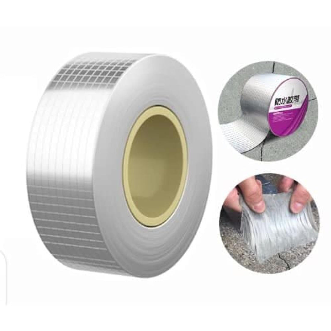 Belanto Aluminium Foil Tape Self adhesive UV Protection Waterproof Tape External Aluminium Foil Suitable for Roof Leak, Surface Crack, Window Sill Gap, Pipe Rupture, Boat Sealing,Home Renovation