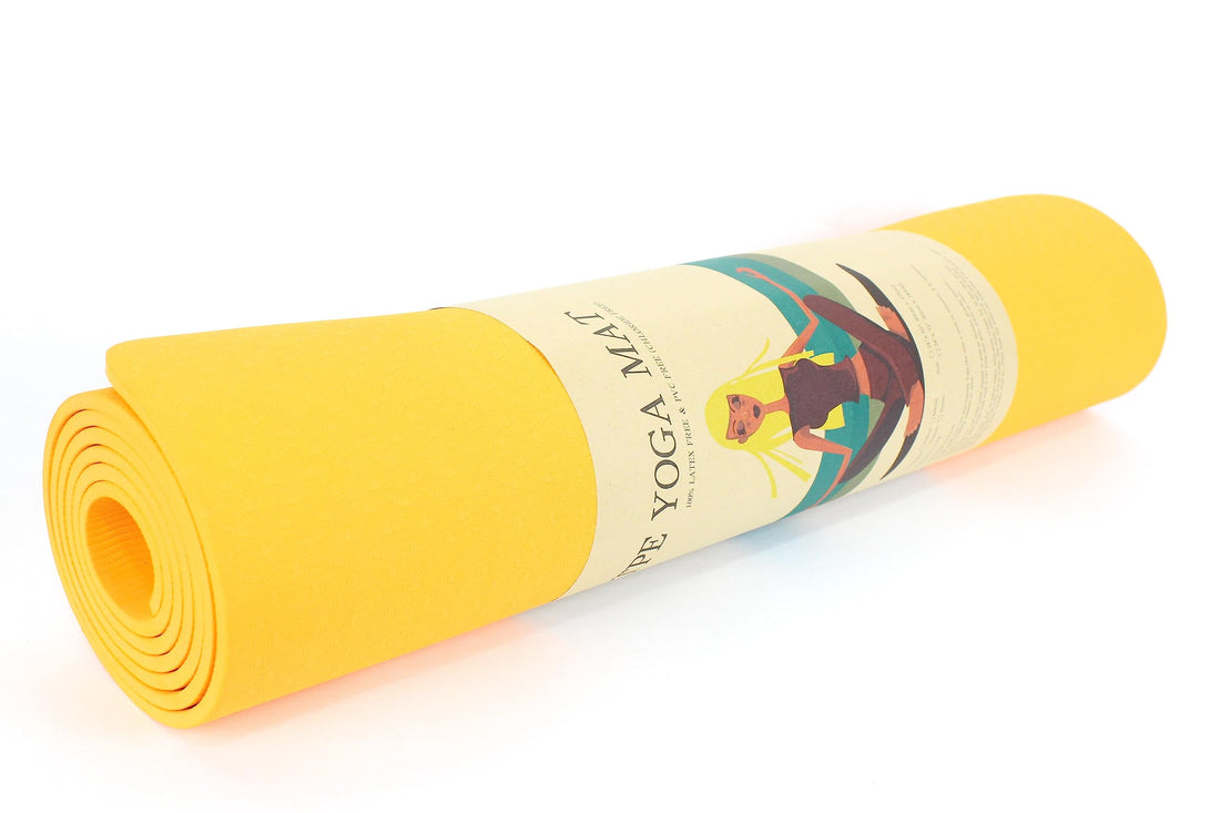 Generic Yoga Mat, Non Slip Exercise & Fitness Mat for All Types of Yoga, Pilates & Floor Exercises- Yellow