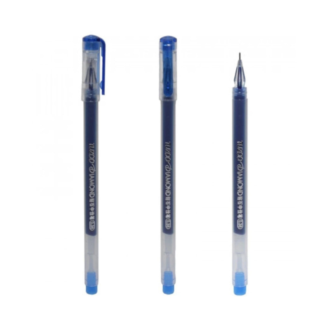 Diamond Pack Of 12 Pens Tuzoo 0.38mm Blue
