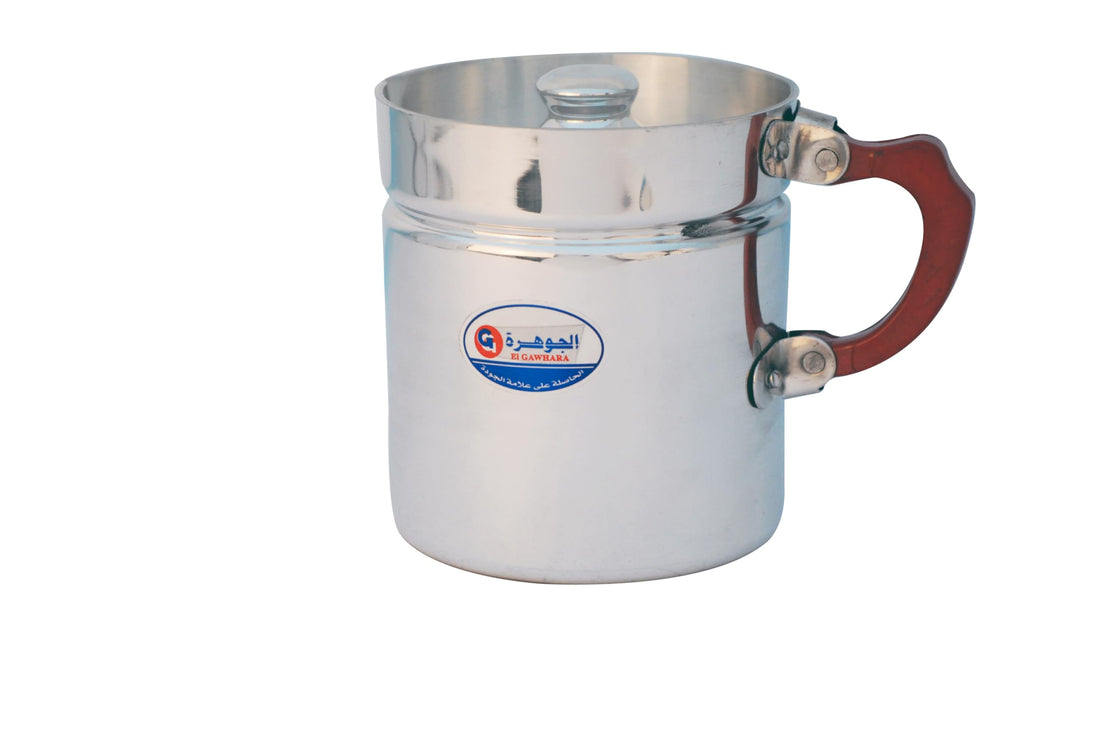Milk Pot Bakalit Handle Aluminium size 14(1.5L) Silver