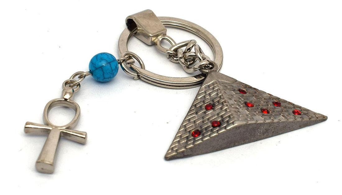 immatgar pharaonic Pyramid keychain keyring ancient Egyptian souvenirs gifts for men and women from egypt