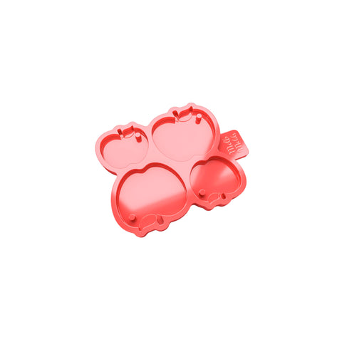 MelbMolds 4 Cavity Apple Silicone Mold 2 Sizes Resin Epoxy Mold - DIY Key Pendants, Medals, Name Tags, DIY Accessories