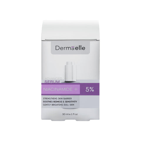 Dermaelle Advanced Niacinamide 5% Serum – Gentle Face Serum for Oil Control, Pore Refining, Hydration & Skin Barrier Support