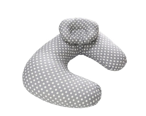 Baby Pillow, Newborn Nursing Pillow, Breastfeeding Pillow, Breastfeeding Positioner, Machine Washable U-Shaped Breastfeeding Pillow, Baby Support Pillow (Pink Swan) (Gray Point)