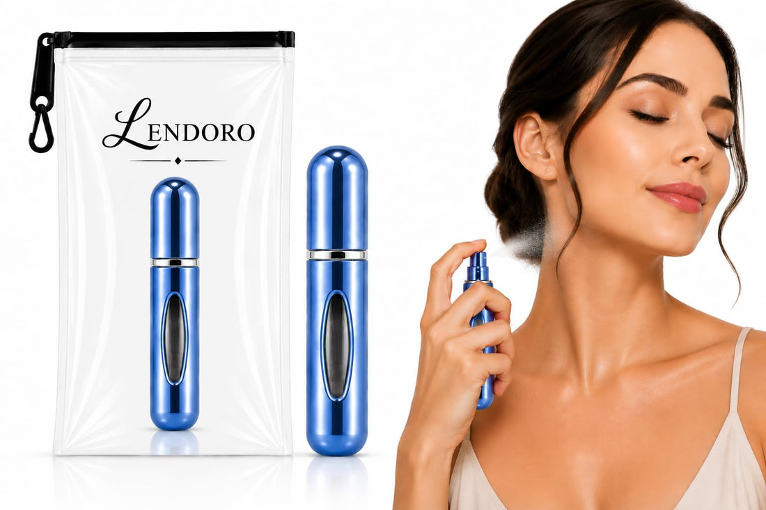 Mini Perfume Atomizer, Refillable and Portable, 5ml Capacity, Leak-Proof, Compact Travel Spray Bottle (Blue, 1 Piece)
