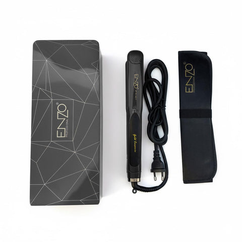 Hair Straightener Flat Iron Ceramic Plates 985°F Fast Heating 6 Temperature Settings Professional Hair Styling Tool with 360° Rotating Cord for Straight & Curly Hair, EN-5181 (Black)