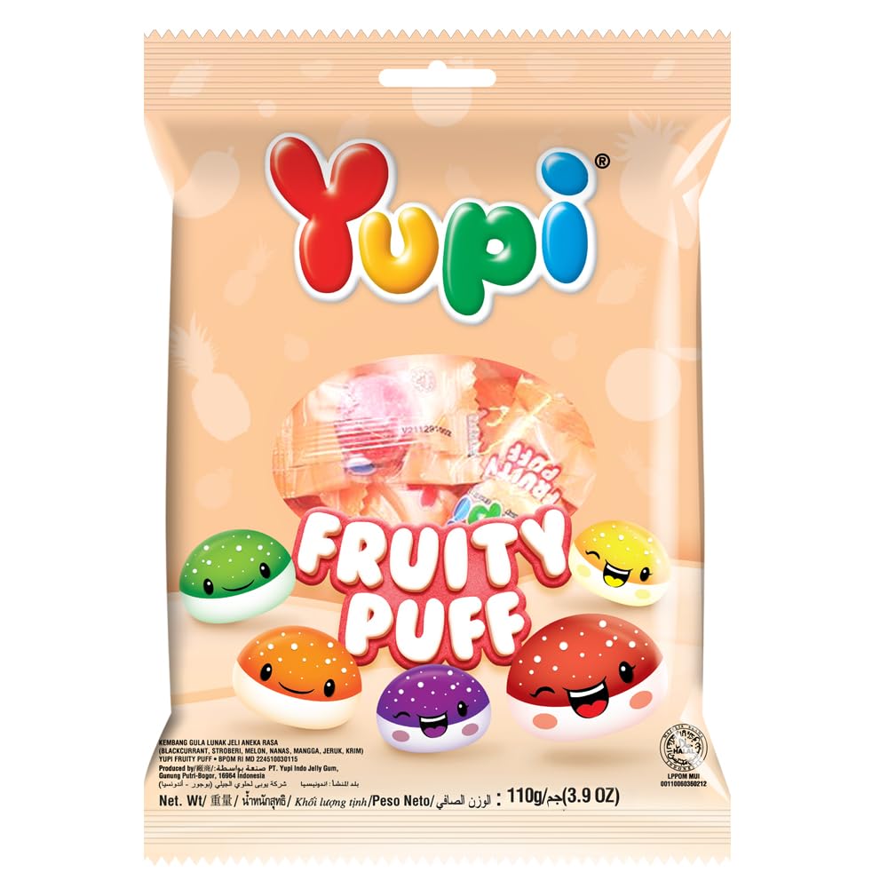 Yupi Fruity Puff Gummy 110 g