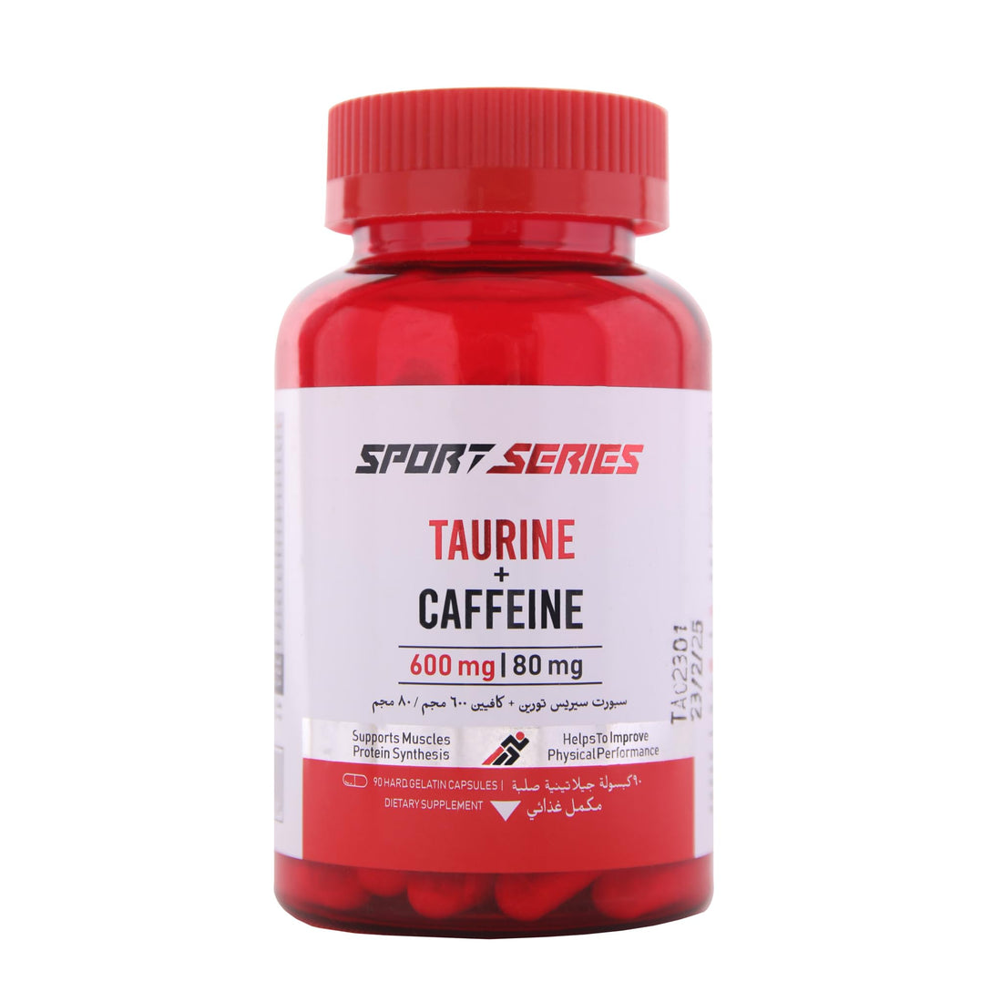 Taurine+Caffeine Capsules | 90 Capsules | 45 Servings | AMINO ACID | Pre-workout |Energy Focus