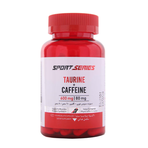 Taurine+Caffeine Capsules | 90 Capsules | 45 Servings | AMINO ACID | Pre-workout |Energy Focus