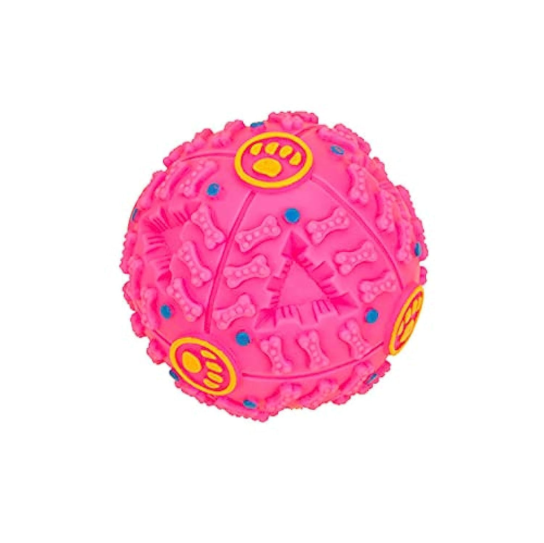 Interactive IQ Treat Training Toy Squeaky Dispenser Ball for Dogs