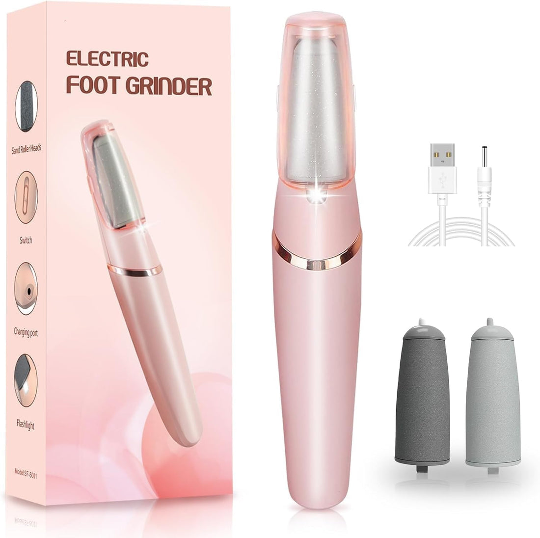 Callus remover for feet dead skin remover pedicure tools Callus Remover Hard and Dead Skin Remover Electric Foot Callus Remover Rechargeable Pedicure Tool.